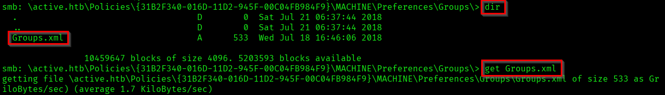Groups.xml File Found