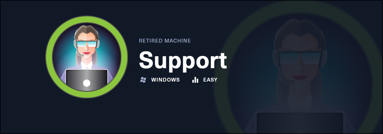 Hack The Box - Support Walkthrough - nightfury0x1 - Cybersecurity Writeups