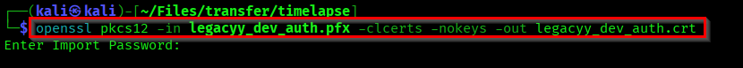 Generating certificate