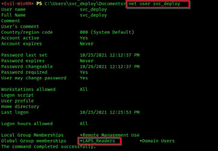 svc_deploy information
