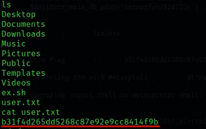 User flag in root session