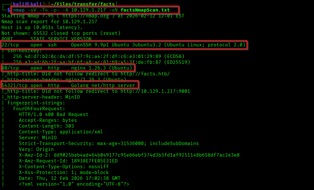 Nmap Scan