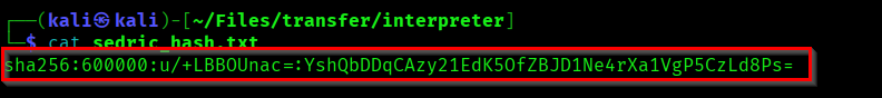 Target hash file
