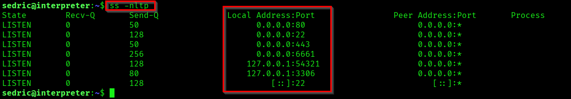 Services running in localhost
