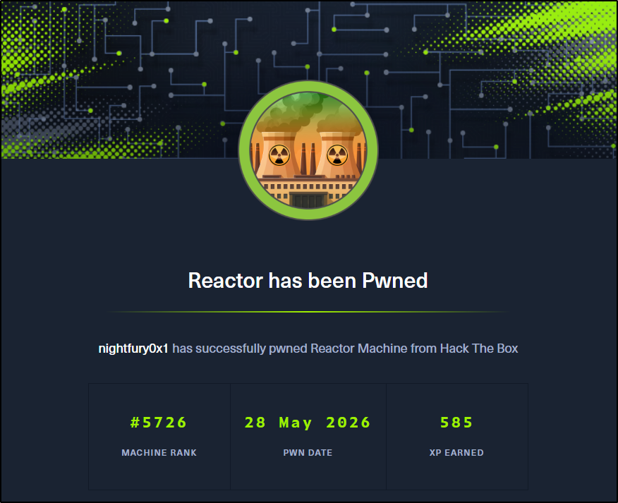 Machine Completed