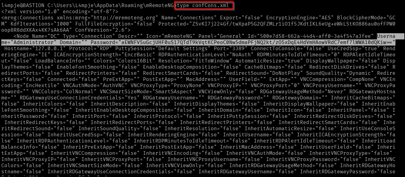 mRemoteNG config file