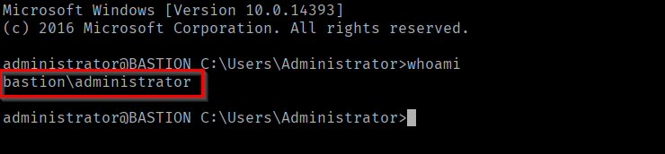 Got Administrator Shell