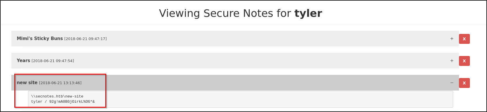 Got Tyler's Credential