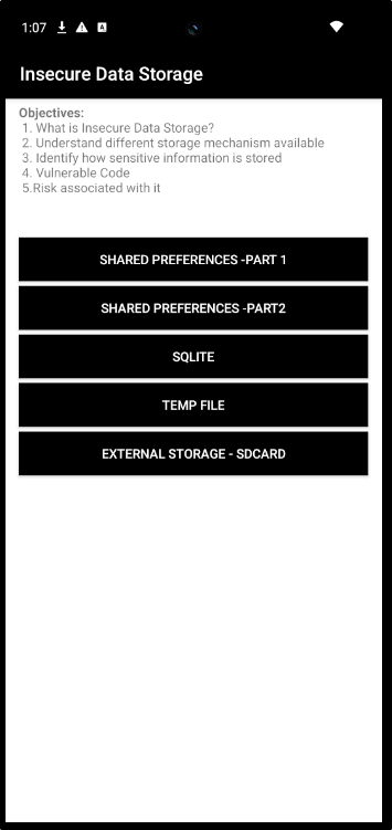 Insecure Data Storage
