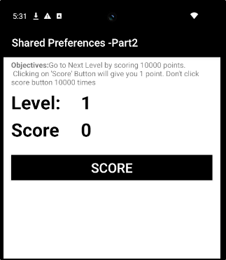 Shared Preferences - Part 2