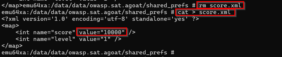 Inserted the new score file