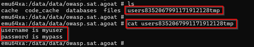 Viewing temporary file