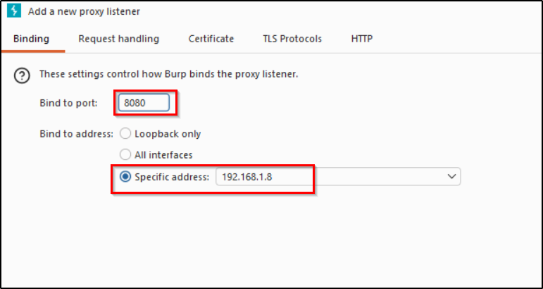 Adding a new proxy listener