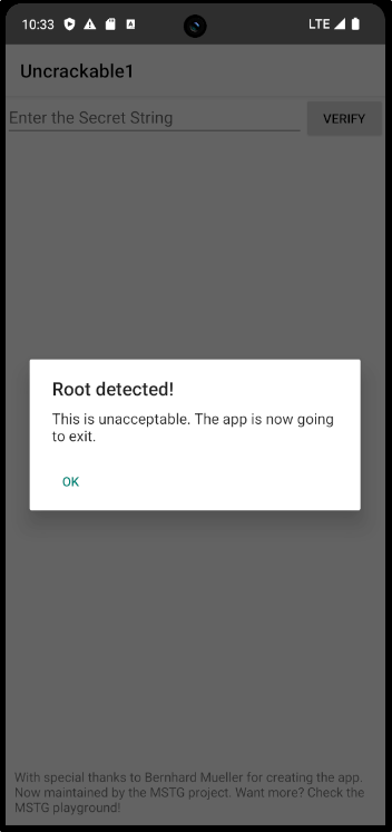 Root Detected