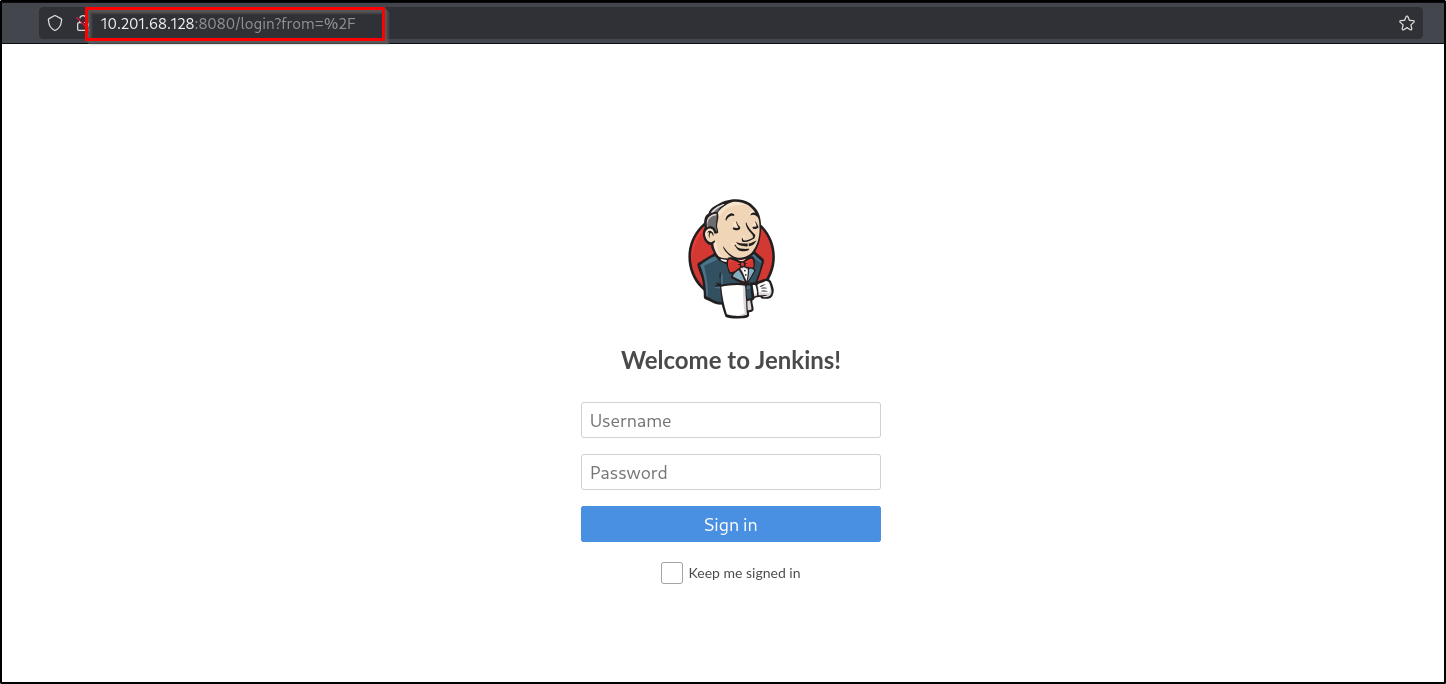 Jenkins Login Page
